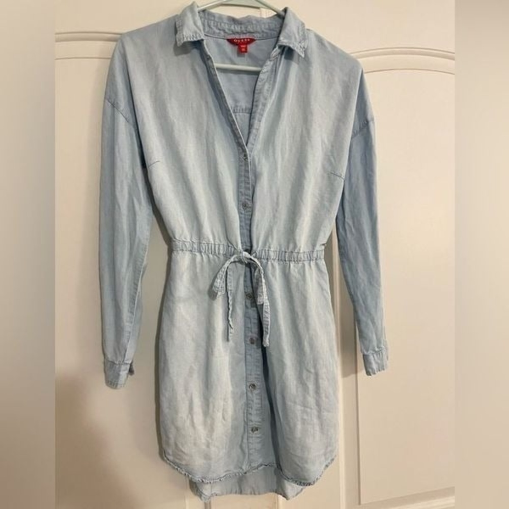 Guess Chambray shirt dress - size XS - Picture 1 of 3
